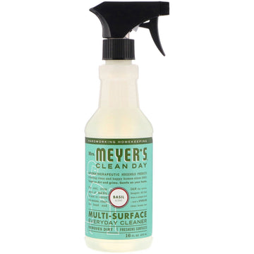 Mrs. Meyers Clean Day, Multi-Surface Everyday Cleaner, Basil Scent, 16 fl oz (473 ml)