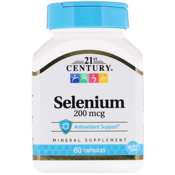 21st Century, Selenium, 200 mcg, 60 Capsules