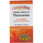 Natural Factors, CurcuminRich, Double Strength Theracurmin, 60 Vegetarian Capsules - The Supplement Shop