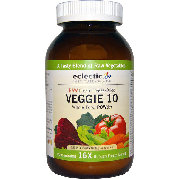 Eclectic Institute, Veggie 10, Whole Food POWder, 4.2 oz (120 g) - The Supplement Shop