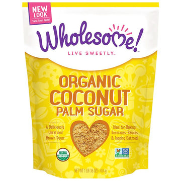 Wholesome , Organic Coconut Palm Sugar, 1 lb. (16 oz) - 454 g