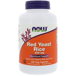 Now Foods, Red Yeast Rice, 600 mg, 240 Veg Capsules - The Supplement Shop