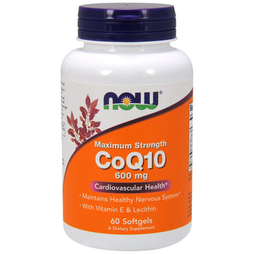 Now Foods, CoQ10, 600 mg, 60 Softgels