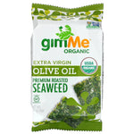 gimMe, Premium Roasted Seaweed, Extra Virgin Olive Oil, 6 Pack. 0.17 oz (5 g) Each - The Supplement Shop
