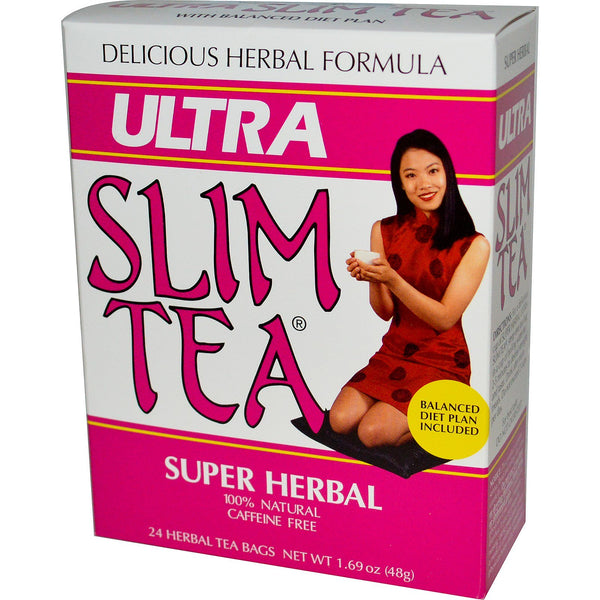 Hobe Labs, Ultra Slim Tea, Super Herbal, Caffeine Free , 24 Herbal Tea Bags, 1.69 oz (48 g) - The Supplement Shop