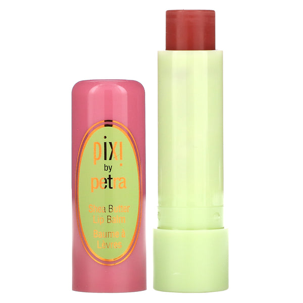 Pixi Beauty, Shea Butter Lip Balm, Natural Rose, 0.141 oz (4 g) - The Supplement Shop