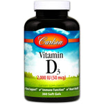 Carlson Labs, Vitamin D3, 2,000 IU (50 mcg), 360 Soft Gels - The Supplement Shop