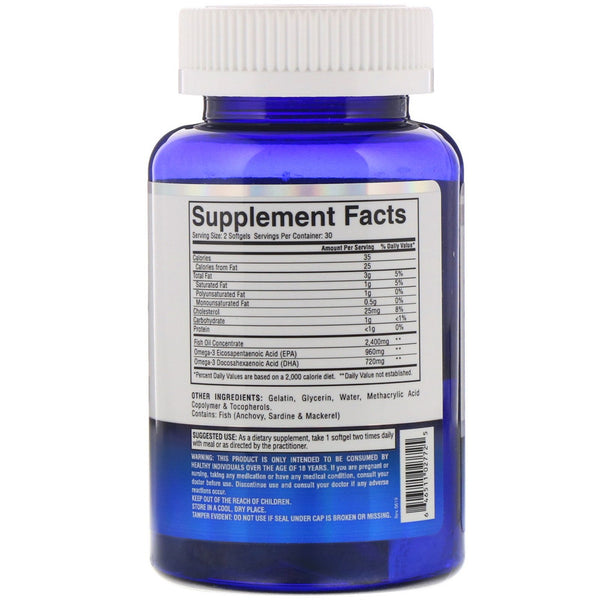 Gaspari Nutrition, Omega-3, 2,400 mg, 60 Softgels - The Supplement Shop