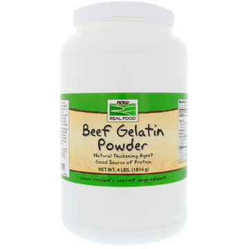 Now Foods, Real Food, Beef Gelatin Powder, 4 lbs (1814 g)