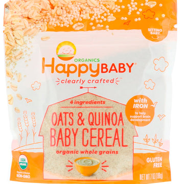 Happy Family Organics,  Clearly Crafted, Oats & Quinoa Baby Cereal, 7 oz (198 g)