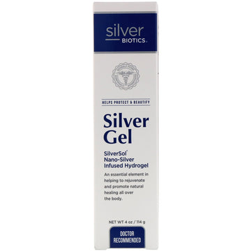 American Biotech Labs, Silver Biotics, Silver Gel, SliverSol Nano-Silver Infused Hydrogel, 4 fl oz (114 g)
