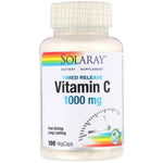 Solaray, Timed Release Vitamin C, 1,000 mg, 100 VegCaps - The Supplement Shop