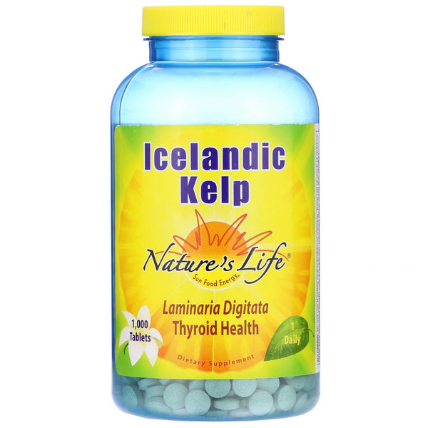 Nature's Life, Icelandic Kelp, 1,000 Tablets - The Supplement Shop