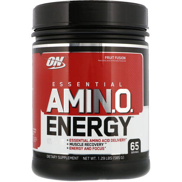 Optimum Nutrition, ESSENTIAL AMIN.O. ENERGY, Fruit Fusion, 1.29 lbs (585 g) - The Supplement Shop