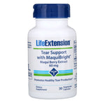 Life Extension, Tear Support with MaquiBright, Maqui Berry Extract, 60 mg, 30 Vegetarian Capsules - The Supplement Shop