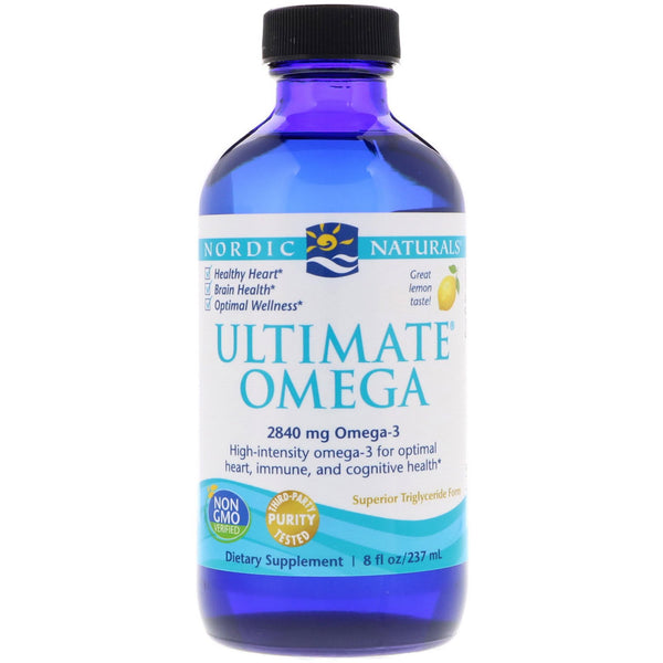Nordic Naturals, Ultimate Omega, Lemon, 2,840 mg, 8 fl oz (237 ml) - The Supplement Shop