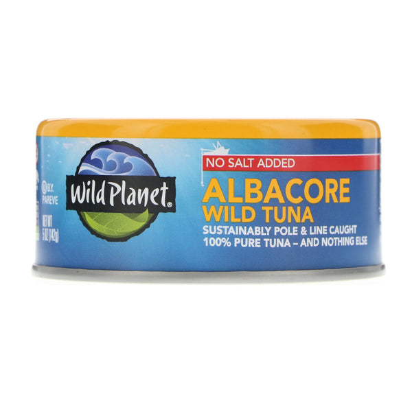 Wild Planet, Wild Albacore Tuna, No Salt Added, 5 oz (142 g) - The Supplement Shop