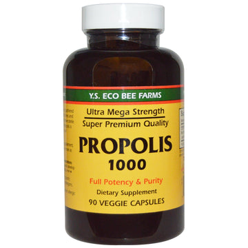 Y.S. Eco Bee Farms, Propolis 1000, 90 Veggie Capsules