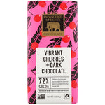Endangered Species Chocolate, Vibrant Cherries + Dark Chocolate, 72% Cocoa, 3 oz (85 g) - The Supplement Shop