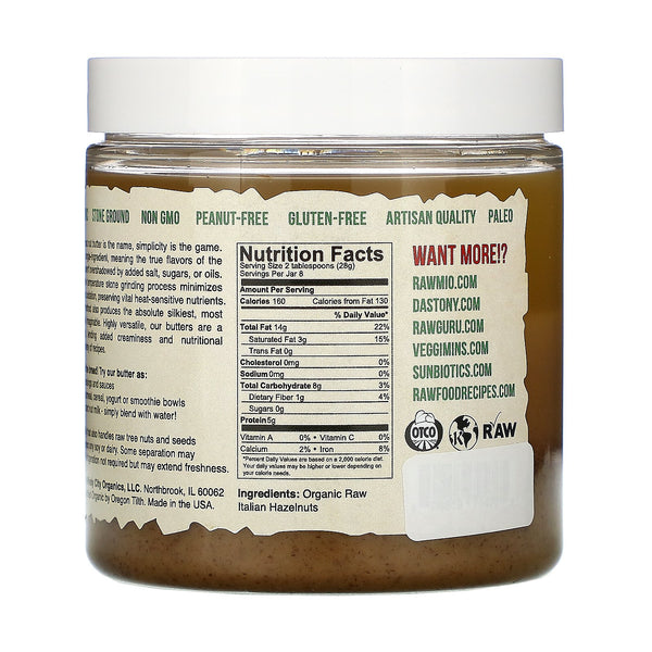 Dastony, Organic Hazelnut Butter, 8 oz (227 g) - The Supplement Shop
