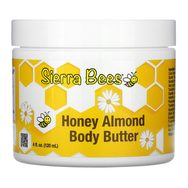 Sierra Bees, Honey Almond Body Butter, 4 fl oz (120 ml) - The Supplement Shop