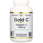 California Gold Nutrition, Gold C, Vitamin C, 1,000 mg, 240 Veggie Capsules - The Supplement Shop