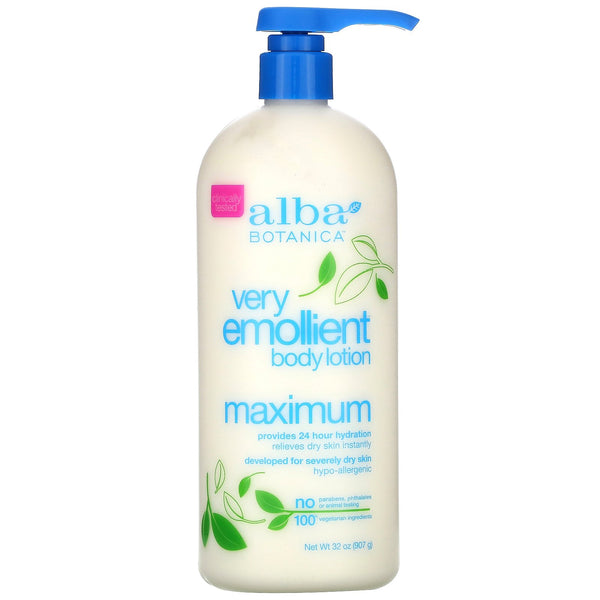 Alba Botanica, Very Emollient, Body Lotion, Maximum Dry Skin Formula, 32 oz (907 g) - The Supplement Shop