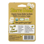 Sierra Bees, Organic Lip Balms, Cocoa Butter, 4 Pack, .15 oz (4.25 g) Each - The Supplement Shop