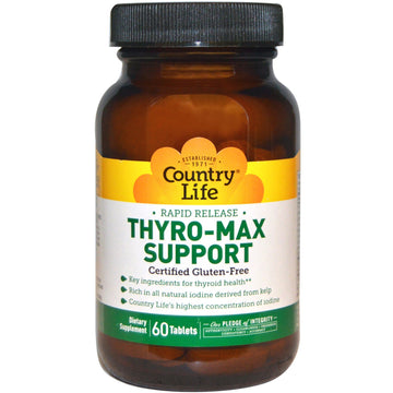 Country Life, Rapid Release Thyro-Max Support, 60 Tablets