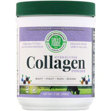 Green Foods , Hydrolyzed Collagen Powder, 7 oz (198 g)