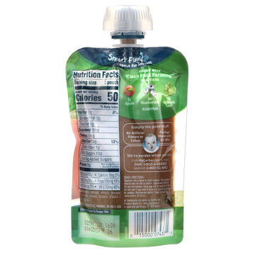 Gerber, Smart Flow, Organic, Apple, Blueberry, Spinach, 3.5 oz (99 g)