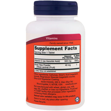 Now Foods, C-500 With Rose Hips, 250 Tablets