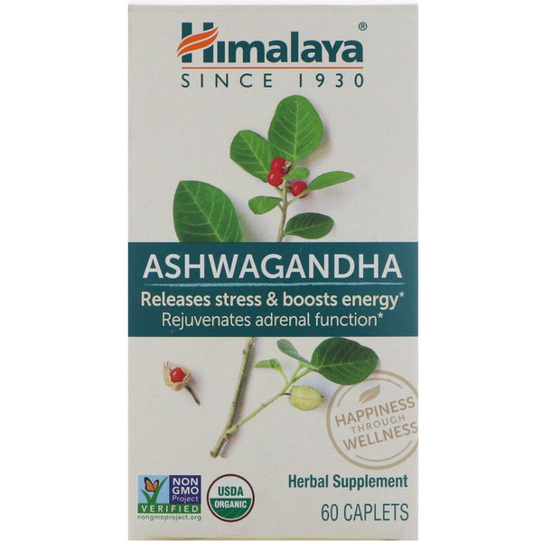 Himalaya, Ashwagandha, 60 Caplets - The Supplement Shop