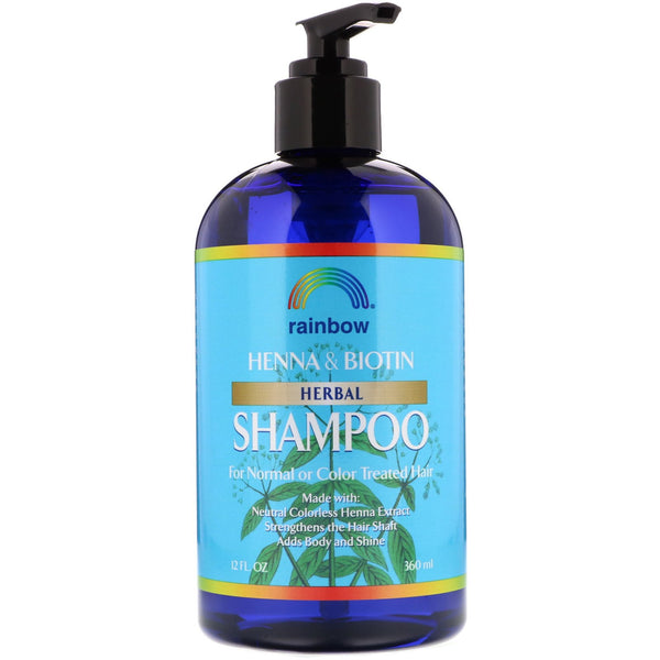 Rainbow Research, Henna & Biotin Herbal Shampoo, 12 fl oz (360 ml) - The Supplement Shop