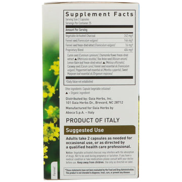 Gaia Herbs, Gas & Bloating™, 50 Vegan Capsules