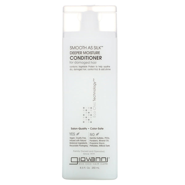 Giovanni, Smooth As Silk, Deeper Moisture Conditioner, 8.5 fl oz (250 ml) - The Supplement Shop