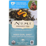 Numi Tea, Organic Tea, Black Tea, Aged Earl Grey, 18 Tea Bags (1.27 oz (36 g) - The Supplement Shop