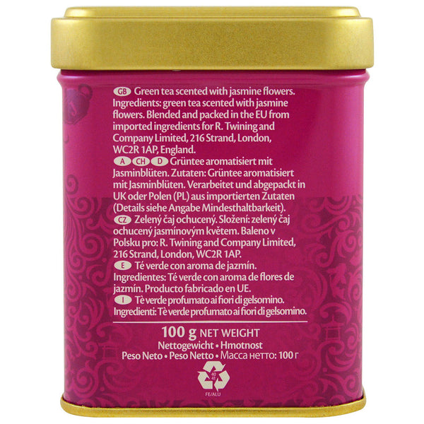 Twinings, Jasmine Green, Loose Tea, 3.53 oz (100 g) - The Supplement Shop