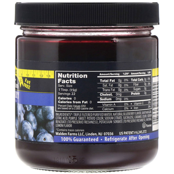 Walden Farms, Blueberry Fruit Spread, 12 oz (340 g) - The Supplement Shop