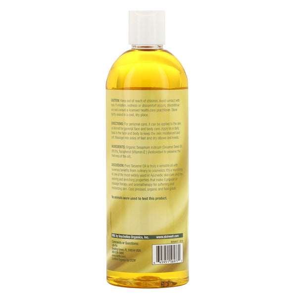 Life-flo, Pure Sesame Oil, Skin Care, 16 fl oz (473 ml) - The Supplement Shop