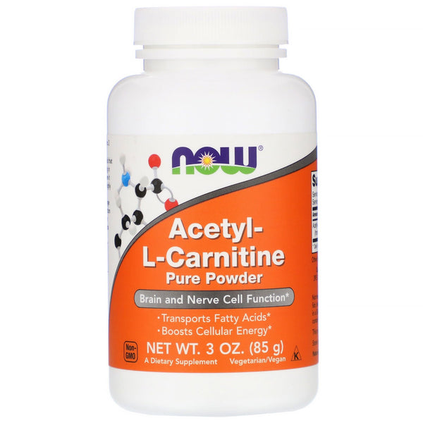 Now Foods, Acetyl-L-Carnitine, 3 oz (85 g) - The Supplement Shop