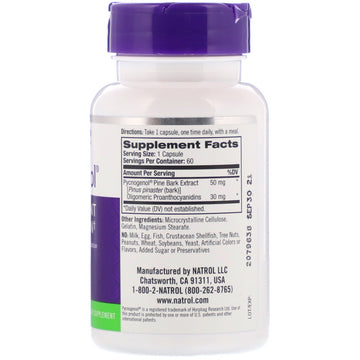 Natrol, Pycnogenol, 50 mg , 60 Capsules