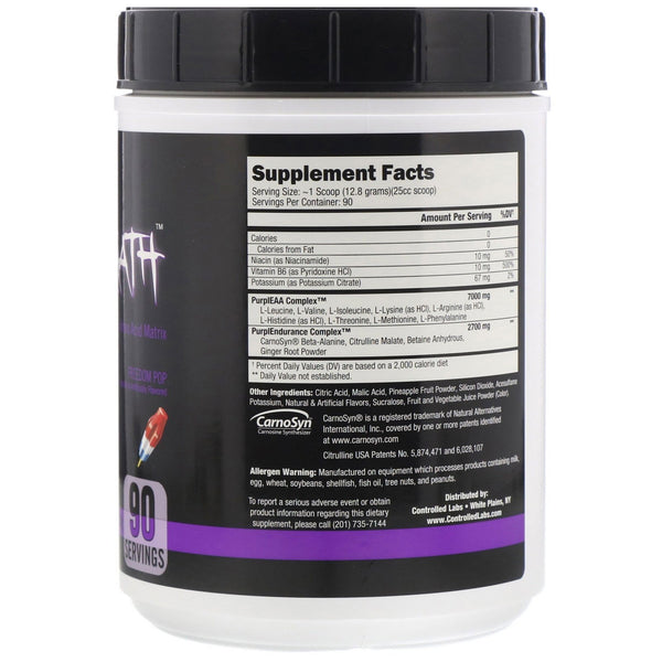 Controlled Labs, Purple Wraath, Freedom Pop, 2.54 lbs (1152 g) - The Supplement Shop