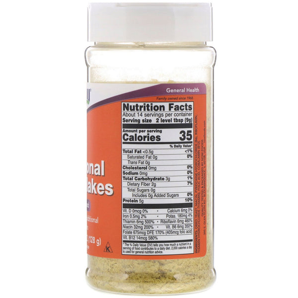 Now Foods, Nutritional Yeast Flakes, 4.5 oz (128 g) - The Supplement Shop