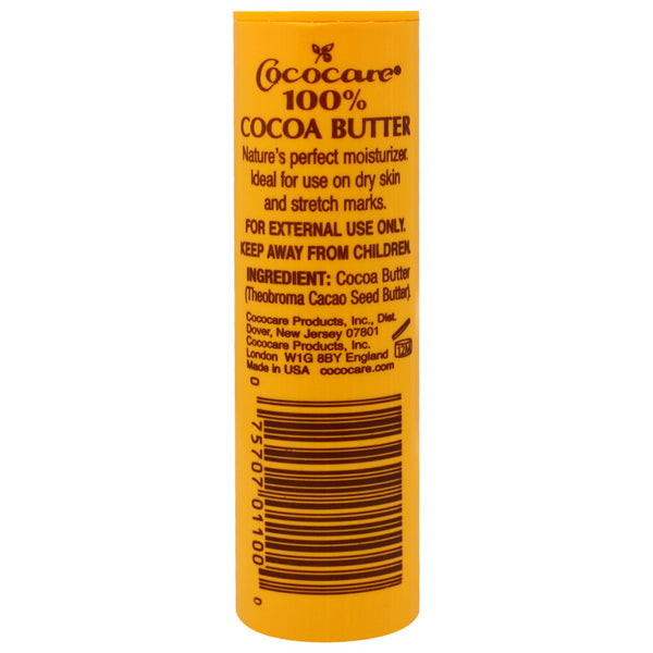 Cococare, 100% Cocoa Butter, The Yellow Stick, 1 oz (28 g) - The Supplement Shop