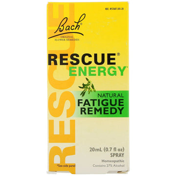 Bach, Original Flower Remedies, Rescue Energy, Natural Fatigue Remedy, 0.7 fl oz (20 ml)