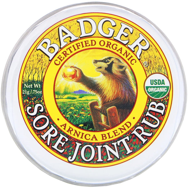 Badger Company, Organic, Sore Joint Rub, Arnica Blend, .75 oz (21 g) - The Supplement Shop