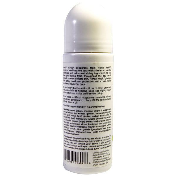 Home Health, Herbal Magic, Roll-On Deodorant, Herbal Scent, 3 fl oz (88 ml) - The Supplement Shop