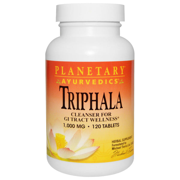 Planetary Herbals, Ayurvedics, Triphala, 1,000 mg, 120 Tablets - The Supplement Shop