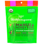 Wedderspoon, Organic Manuka Honey Pops, 3 Flavor Variety Pack, 24 Count, 4.15 oz (118 g) - The Supplement Shop